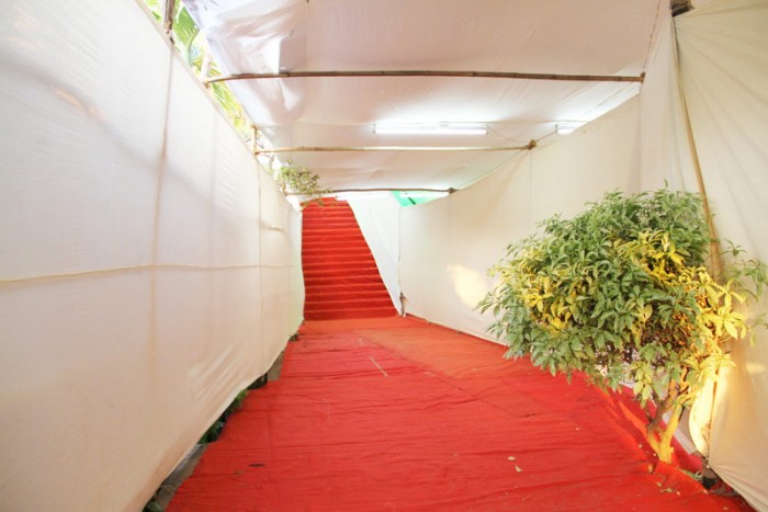 Carpeting work at Siddhivinayk Angarika Sankashti Festival 2013