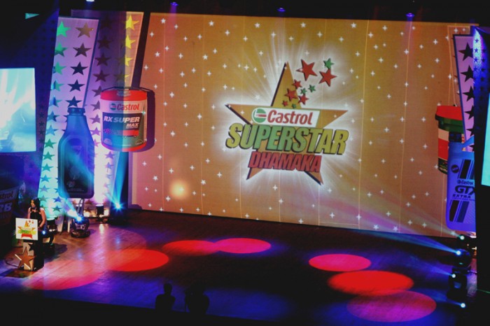 stage for Castrol Superstar Show at NCPA